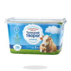 Творог деревенский кон. Талица 250 г 5%