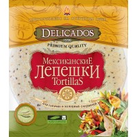 Лепешки мексиканские мультизлаковые Delicados Tortillas 400г