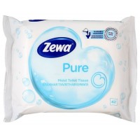 Туалетная бумага влажная Zewa Pure 42 л