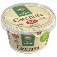 Сметана Село Зеленое 180 гр 20%