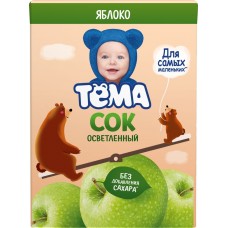 Сок яблоко осветленный Тема 200 мл