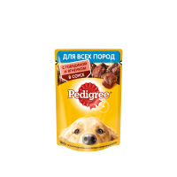 Корм для собак с говядиной и ягненком в соусе Pedigree 85 гр