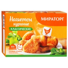 Наггетсы куриные классические Мираторг 300г