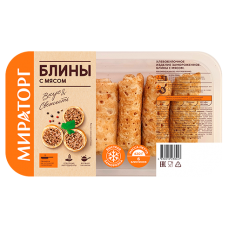 Блины с мясом замороженные Мираторг 420 гр