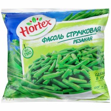 Фасоль стручковая резанная замороженная Hortex 400г