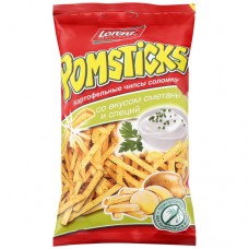 Чипсы соломкой со вкусом сметаны и специй  Pomsticks 100 гр